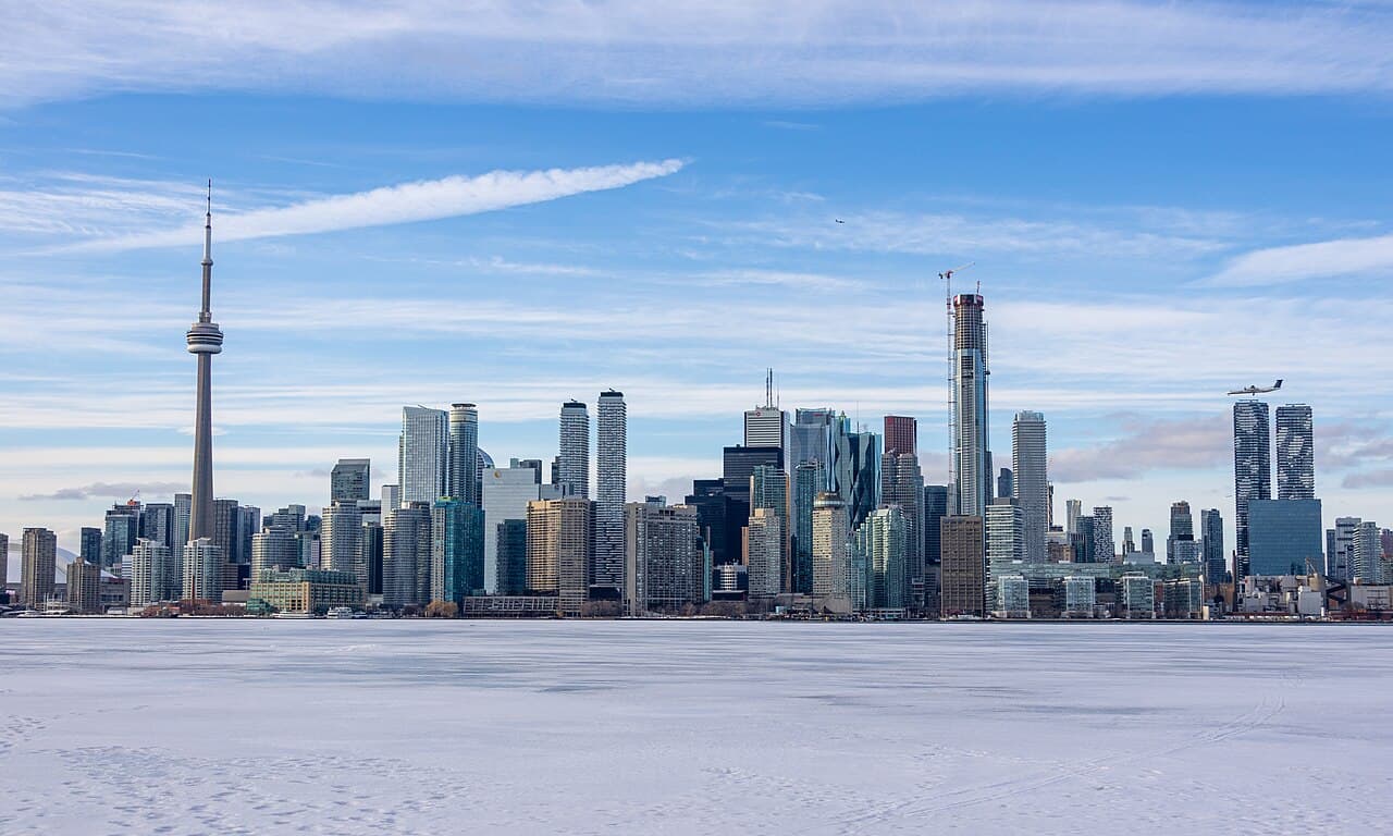 Skyline de Toronto vue de Snake Island